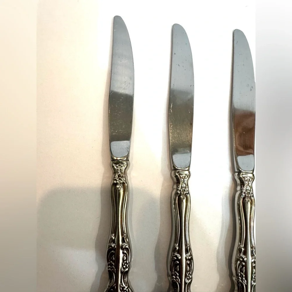 Oneida Michelangelo 6 Knives 2 Spoons Heirloom Stainless Flatware Replacements